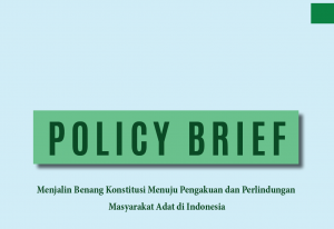 Policy Brief RUU Masyarakat Adat